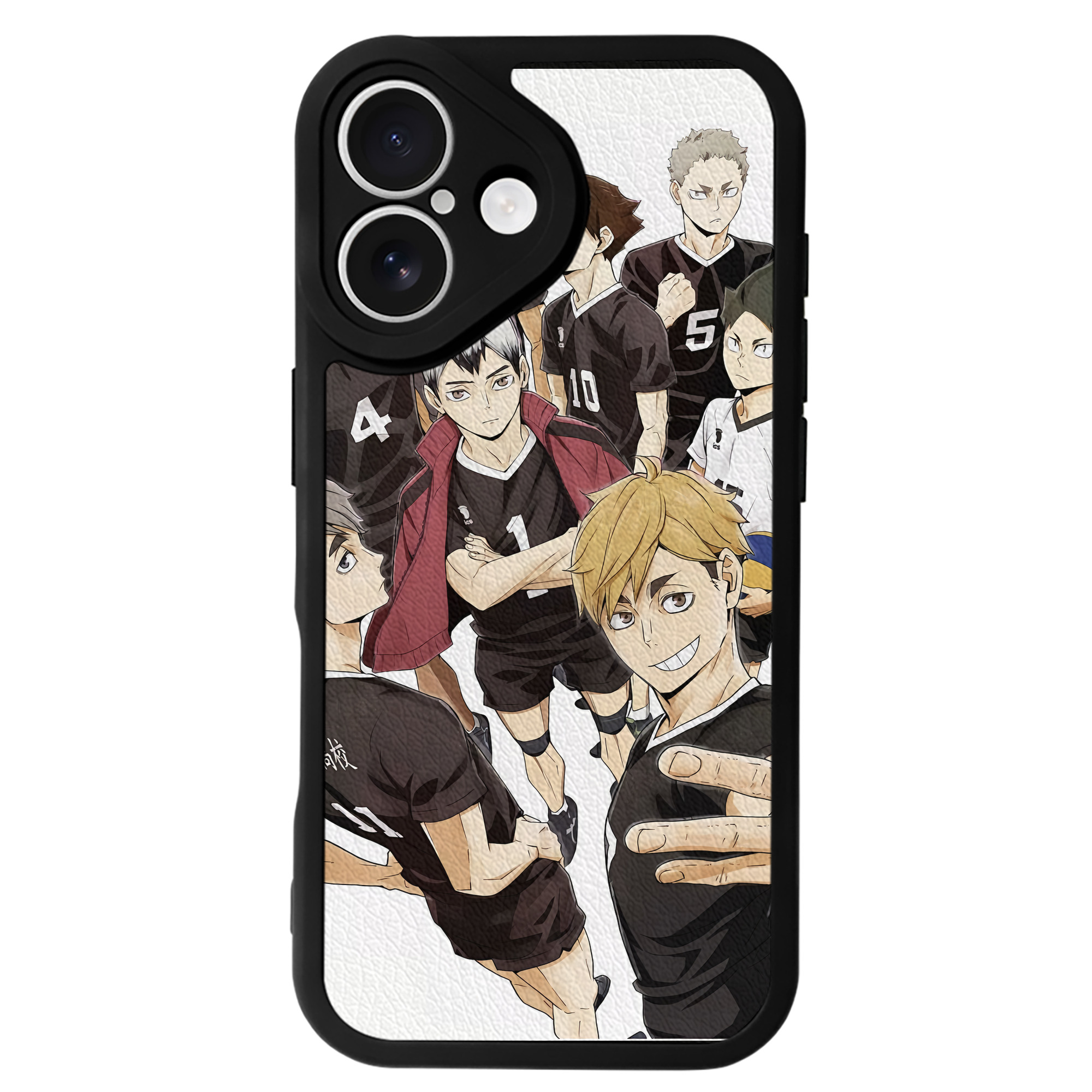 （画像用） ハイキュー!! Haikyu!! 【iPhone 16シリーズ対応】シリコンスマホケース（レザー調） 材質：シリコン